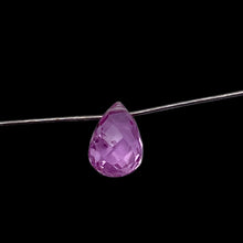 Load image into Gallery viewer, Sapphire Faceted .56ct Briolette | 6x4mm | Pink | 1 Bead |