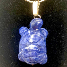 Load image into Gallery viewer, Semi Precious Stone Jewelry Charming Turtle Pendant Necklace of Sodalite/14kgf - PremiumBead Alternate Image 5