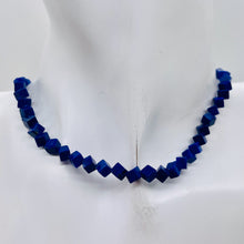 Load image into Gallery viewer, Exclusive Lapis Diagonal Drill Cube Bead Strand 108883