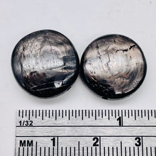 Load image into Gallery viewer, Silver Mirrors Hypersthene 15mm Disc Bead Strand for Jewelry Making 107425