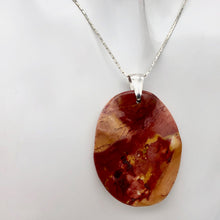 Load image into Gallery viewer, Mustard Mookaite 50mm Oval Sterling Silver Pendant - PremiumBead Alternate Image 2