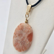 Load image into Gallery viewer, 14Kgf Sunstone 30x22mm Pendant 506515 - PremiumBead Alternate Image 3