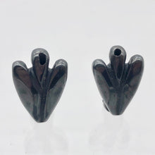 Load image into Gallery viewer, 2 Loving Hand Carved Hematite Guardian Angels | 21x14x8mm | Graphite - PremiumBead Alternate Image 9
