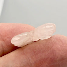 Load image into Gallery viewer, Fluttering Rose Quartz Butterfly Figurine/Worry Stone | 21x18x7mm | Pink - PremiumBead Alternate Image 8