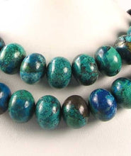 Load image into Gallery viewer, Two Beads of Chrysocolla 17x14mm Roundel Beads 9651 - PremiumBead Alternate Image 2