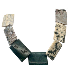 Load image into Gallery viewer, Ocean Jasper 36x24x4mm Amazing Rectangular Bead Strand