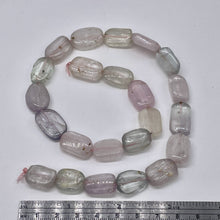 Load image into Gallery viewer, Kunzite 58g Flat Nugget Strand | 19x13x7 to 15x12x6mm| Lavender Green| 23 Beads|