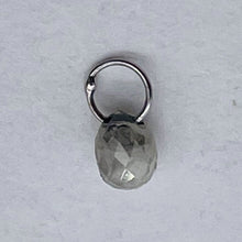 Load image into Gallery viewer, Diamond w/Loop .22 cts Teardrop | 3x2 mm | Green | 1 Pendant|