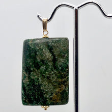 Load image into Gallery viewer, Sparkling Ruby Fuschite 14K Gold Filled Rectangle Pendant | 35x25mm |