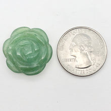 Load image into Gallery viewer, Aventurine Carved Rose Worry-stone Figurine | 20x6mm | Green