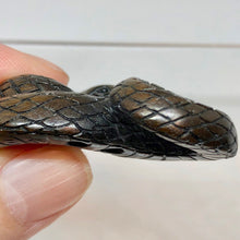Load image into Gallery viewer, Carved Serpent / Snake Dark Teak Ojime/Netsuke Bead - PremiumBead Alternate Image 6