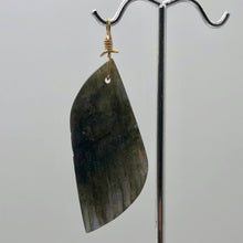 Load image into Gallery viewer, Labradorite 14K Gold Filled Drop Pendant | 2 1/2" Long | Yellow Rainbow |