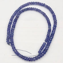 Load image into Gallery viewer, Tanzanite Faceted Roundel Beads | 4.5-5mm | Blue | 9 Bead(s)