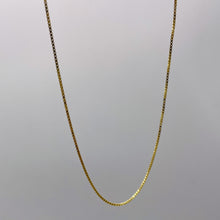 Load image into Gallery viewer, Box Chain Necklace Vermeil over Sterling Silver | 16" Long | Gold | 1 Necklace |