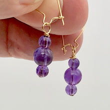 Load image into Gallery viewer, Royal Natural Amethyst 14Kgf Earrings 309390