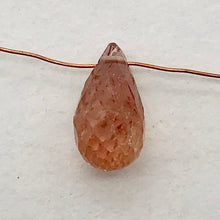 Load image into Gallery viewer, Imperial Topaz 1.6ct Briolette | 9x5mm | Pink Orange | 1 Bead |