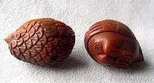 Load image into Gallery viewer, Chirp Carved & Signed Boxwood Baby Bird Ojime/Netsuke Bead - PremiumBead Alternate Image 3