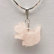 Load image into Gallery viewer, Charm! Rose Quartz Squirrel Solid Sterling Silver Pendant 509279RQ - PremiumBead Alternate Image 10