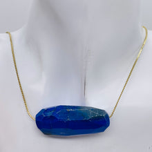 Load image into Gallery viewer, Lapis, Designer Cut 124ct Pendant Bead | 47x20x16mm | Blue | 1 Bead |