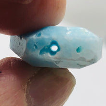 Load image into Gallery viewer, 30cts Druzy Natural Hemimorphite Pendant Bead | Blue | 25x18x8mm | 1 Bead |