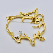 Load image into Gallery viewer, Charming! 6.5 Gram Vermeil Piggy Brooch Pin! 7681