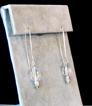 Load image into Gallery viewer, Sparkling Quartz & Silver Ear Threaders 006526 - PremiumBead Alternate Image 3