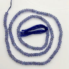 Load image into Gallery viewer, Tanzanite Faceted From 3x1.25mm to 2.5x1mm Roundel Bead 7.5 inch Strand 9713HS