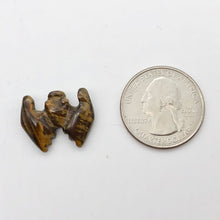 Load image into Gallery viewer, 2 Hand Carved Tiger's Eye Bat Beads | 20x12.5x5mm | Golden Brown - PremiumBead Alternate Image 5