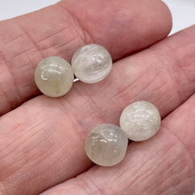 Load image into Gallery viewer, Chatoyant Light Seafoam Green Faceted Kunzite Beads | 9mm | 4 Beads |