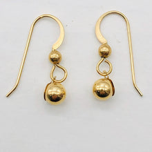 Load image into Gallery viewer, 14K Gold 5mm Ball Drop Earrings | 3/4" Long | Gold | 1 Pair Earrings |