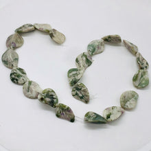 Load image into Gallery viewer, Hand Carved Harmony Stone Leaf Bead Strand 110165