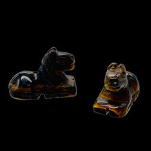 Load image into Gallery viewer, Trusty Steed 2 Carved Tiger's Eye Horse Pony Beads
