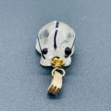 Load image into Gallery viewer, Lampwork Glass 14K Gold Filled Frog | 1" Long | Clear | 1 Pendant |