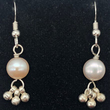 Load image into Gallery viewer, Gorgeous Natural Fresh Water Pearl Solid Sterling Silver Earrings | 1 1/4 inch | - PremiumBead Alternate Image 2