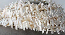 Load image into Gallery viewer, 4 Creamy White Center-Drilled FW Stick Pearls 6849 - PremiumBead Alternate Image 3