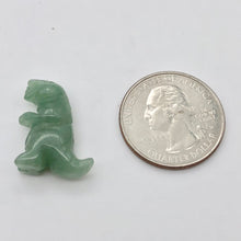 Load image into Gallery viewer, Hand Carved Aventurine Tyrannosaurus Rex Figurine | 20x15x7mm | Green - PremiumBead Alternate Image 3