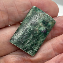 Load image into Gallery viewer, Rare Sparkling Ruby Fuschite 35x25mm Rectangle Pendant Bead Strand 108054