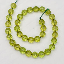 Load image into Gallery viewer, Amber Faceted Round Beads | 6mm | Green | 11 Bead(s)