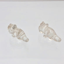 Load image into Gallery viewer, Dinosaur 2 Carved Quartz Triceratops Beads | 21.5x12x7.5mm | Clear - PremiumBead Alternate Image 7