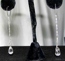 Load image into Gallery viewer, Sparkling Quartz Solid Sterling Silver Earrings 300031 - PremiumBead Alternate Image 5