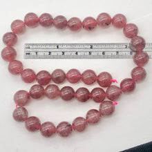 Load image into Gallery viewer, Strawberry Quartz w/Hematite Half Strand | 11mm | Strawberry lilac | 18 Bead(s)