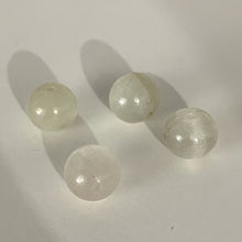 Load image into Gallery viewer, Chatoyant Light Seafoam Green Faceted Kunzite Beads | 9mm | 4 Beads |