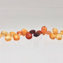Load image into Gallery viewer, 26.75cts Untreated Mexican Fire Opal 7" Briolette Bead Strand | 6-8mm | 10230B - PremiumBead Alternate Image 10