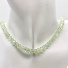 Load image into Gallery viewer, Rare Gemmy Prehnite Faceted Half-Strand | 6x5 or 4mm | Green | Roundel | 36 bds| - PremiumBead Alternate Image 8
