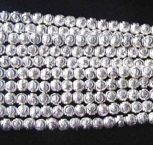Seven Beads of Glitter Laser Cut 4mm Sterling Silver Beads 8595 - PremiumBead Alternate Image 4
