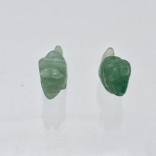 Load image into Gallery viewer, Dinosaur 2 Carved Aventurine Triceratops Beads | 22x12x7.5mm | Green - PremiumBead Alternate Image 9