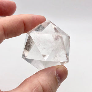 Quartz Crystal Icosahedron Sacred Geometry Crystal |Healing Stone|41mm or 1.6"| - PremiumBead Alternate Image 3