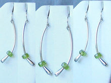 Load image into Gallery viewer, Green Peridot & 925 Sterling Silver Earrings 6487 - PremiumBead Alternate Image 4