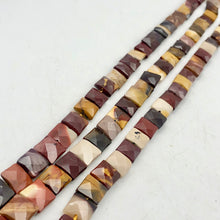 Load image into Gallery viewer, Mookaite Faceted Bead Half-Strand! | 10x10x5mm | Square | 20 beads | - PremiumBead Alternate Image 9