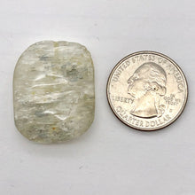 Load image into Gallery viewer, Hiddenite Kunzite Clear, Green, Rectangular Pendant Bead | 30x24x8mm | 1 Bead |